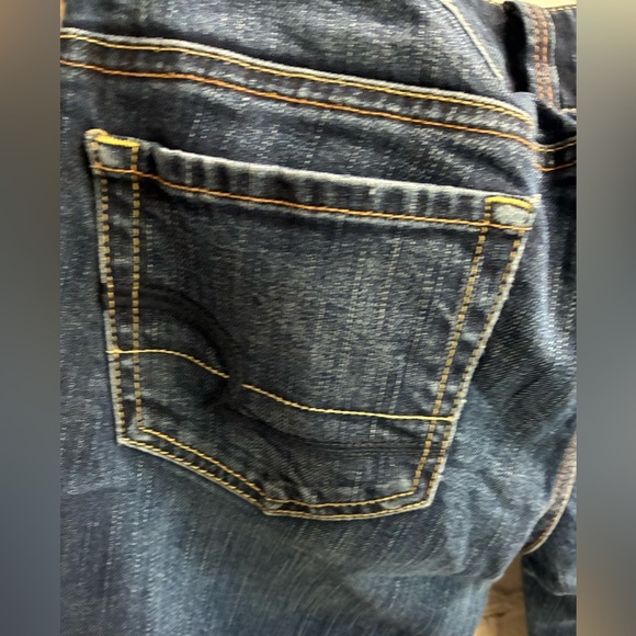 American Eagle Super Stretch Artist Crop Jeans Women's Size 2 Reg Blue Low Rise - Picture 7 of 10